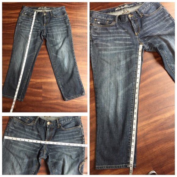  Eddie Bauer Boyfriend Crop Denim - Picture 6 of 6